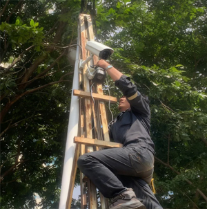 Pemasangan CCTV lingkungan umum